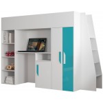 Πολυλειτουργικό κρεβάτι Party XV-Leuko - Tirkouaz