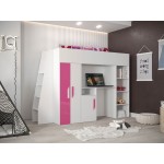 Πολυλειτουργικό κρεβάτι Party XV-Leuko-Roz