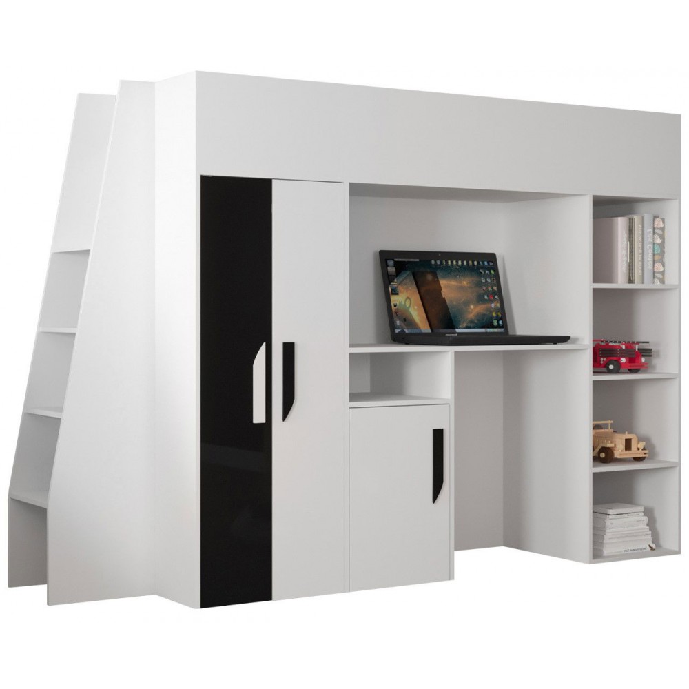 Πολυλειτουργικό κρεβάτι Party XV-Leuko-Mauro