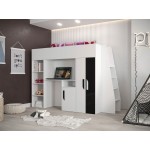 Πολυλειτουργικό κρεβάτι Party XV-Leuko-Mauro