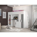 Πολυλειτουργικό κρεβάτι Party XV-Leuko-Gkri