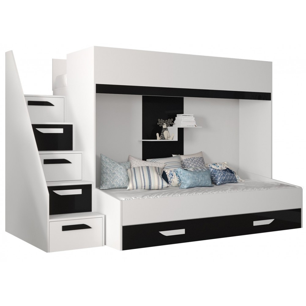 Πολυλειτουργικό κρεβάτι Party XVI-Leuko-Mauro