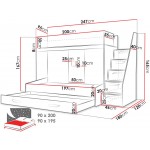 Πολυλειτουργικό κρεβάτι Party XVI-Leuko-Mauro