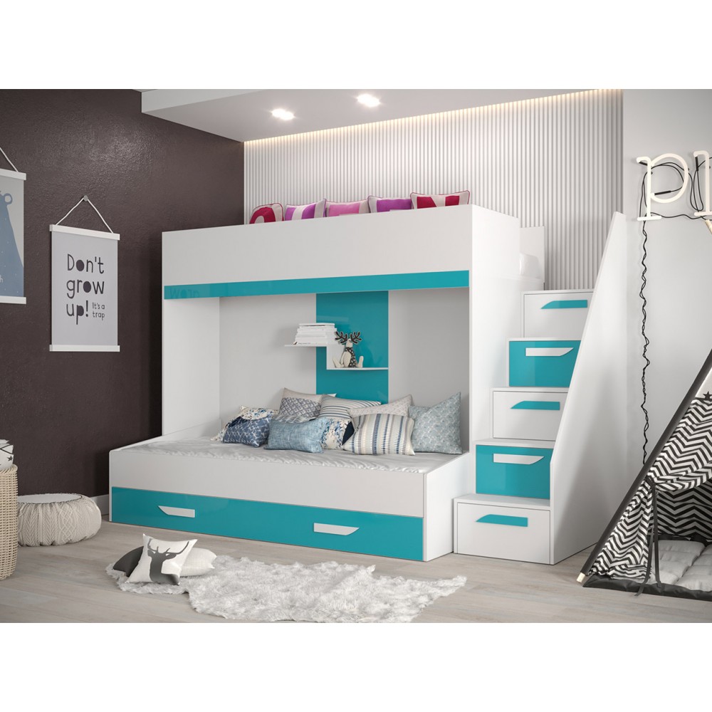 Πολυλειτουργικό κρεβάτι Party XVI-Leuko-Mauro