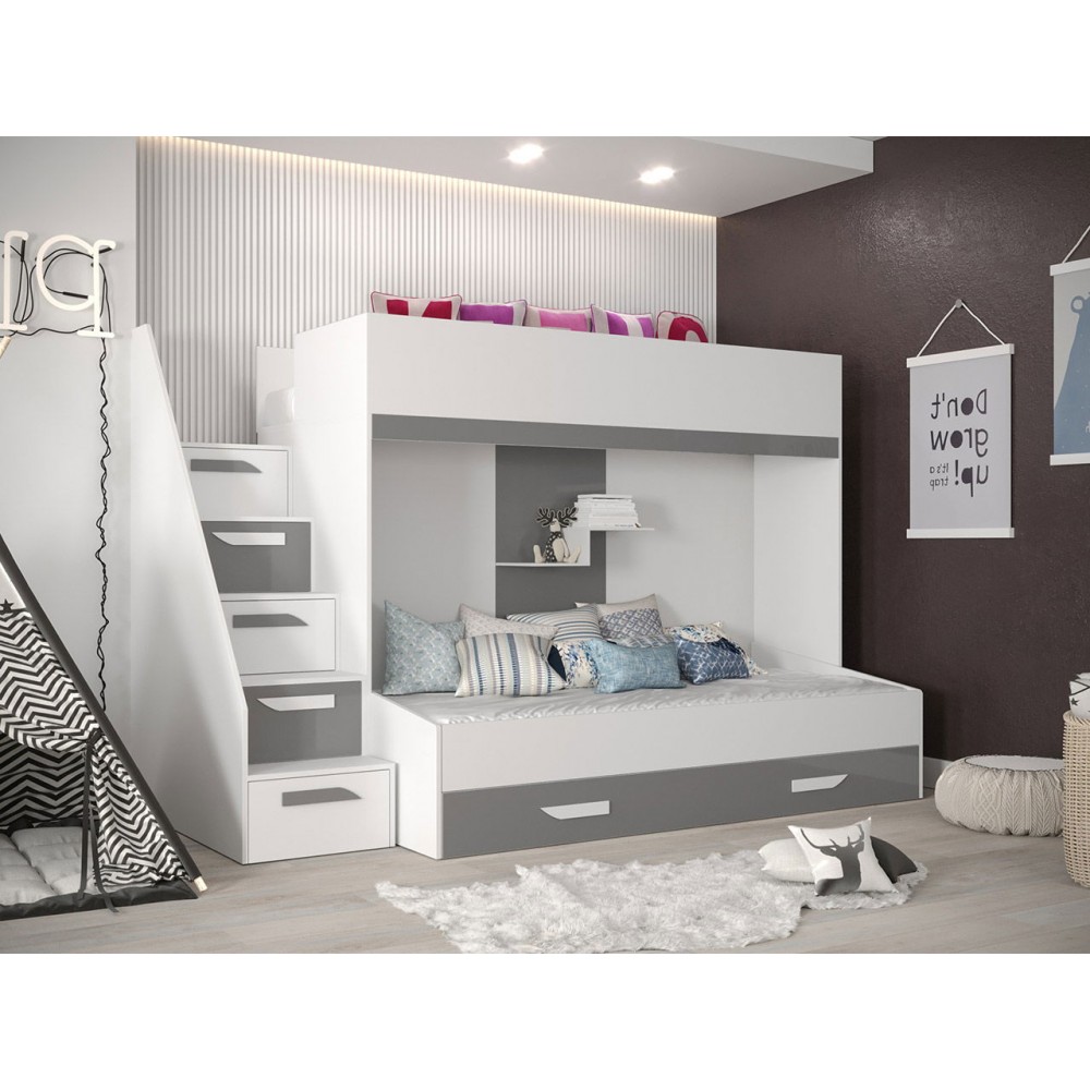 Πολυλειτουργικό κρεβάτι Party XVI-Leuko-Gkri