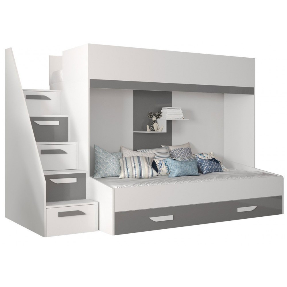 Πολυλειτουργικό κρεβάτι Party XVI-Leuko-Gkri