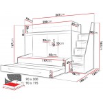 Πολυλειτουργικό κρεβάτι Party XVI-Leuko-Gkri