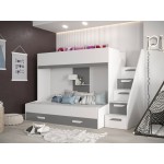 Πολυλειτουργικό κρεβάτι Party XVI-Leuko-Gkri