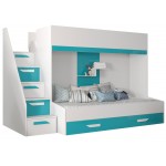 Πολυλειτουργικό κρεβάτι Party XVI-Leuko - Tirkouaz