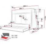 Πολυλειτουργικό κρεβάτι Party XVII-Leuko - Tirkouaz