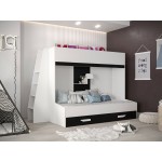 Πολυλειτουργικό κρεβάτι Party XVII-Leuko-Mauro