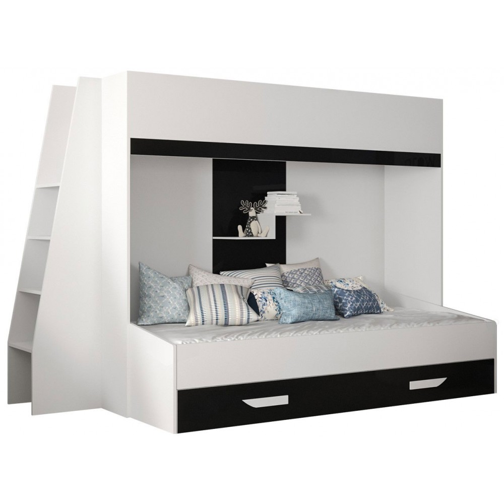 Πολυλειτουργικό κρεβάτι Party XVII-Leuko-Mauro