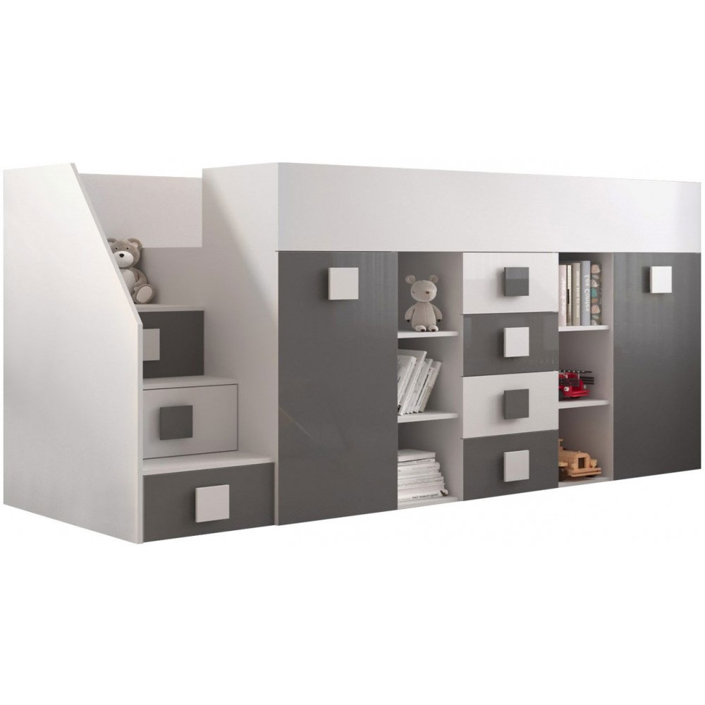 Πολυλειτουργικό κρεβάτι Toledo III-Gkri-Αριστερή