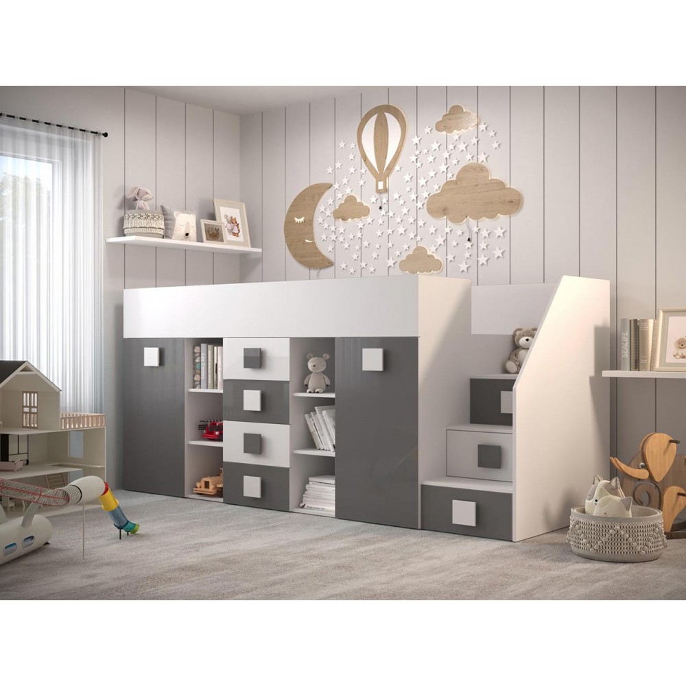 Πολυλειτουργικό κρεβάτι Toledo III-Gkri-Δεξιά