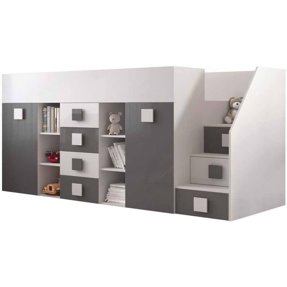 Πολυλειτουργικό κρεβάτι Toledo III-Gkri-Δεξιά