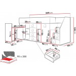 Πολυλειτουργικό κρεβάτι Toledo III-Gkri-Δεξιά