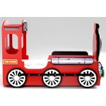 Κρεβάτι παιδικό Lokomotive-Kokkino