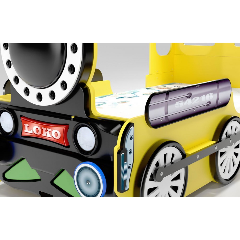 Κρεβάτι παιδικό Lokomotive-Kitrino