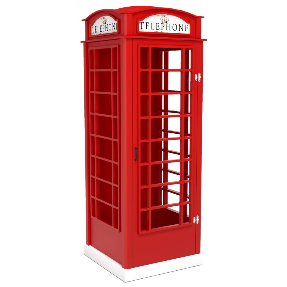 Διακοσμητικό Phone Booth-Kokkino