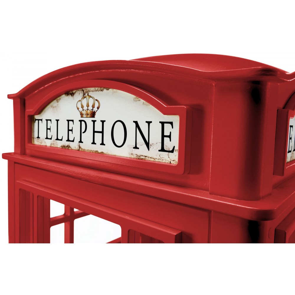 Διακοσμητικό Phone Booth-Kokkino