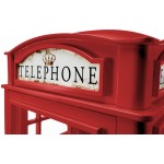 Διακοσμητικό Phone Booth-Kokkino