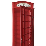 Διακοσμητικό Phone Booth-Kokkino