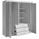 Ντουλάπα Arano τετράφυλλη-Leuko