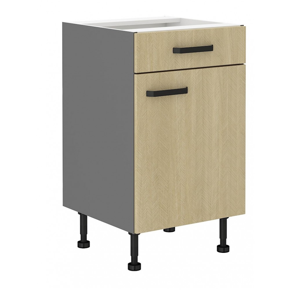 Επιδαπέδιο ντουλάπι Melo 50 D 1S-Herringbone