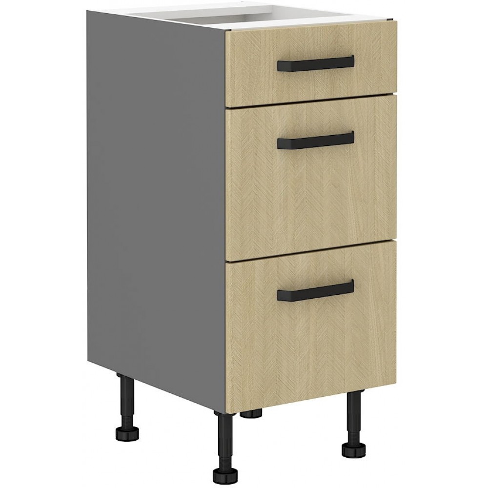 Επιδαπέδιο ντουλάπι Melo 40 D 3S-Herringbone