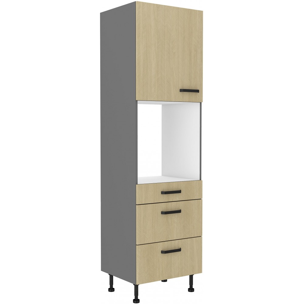 Επιδαπέδιο ντουλάπι Melo 60 DPS-215 3S-Herringbone