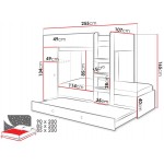 Πολυλειτουργικό κρεβάτι Smart II-Leuko