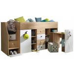 Πολυλειτουργικό κρεβάτι Smart III-Αριστερή-Leuko