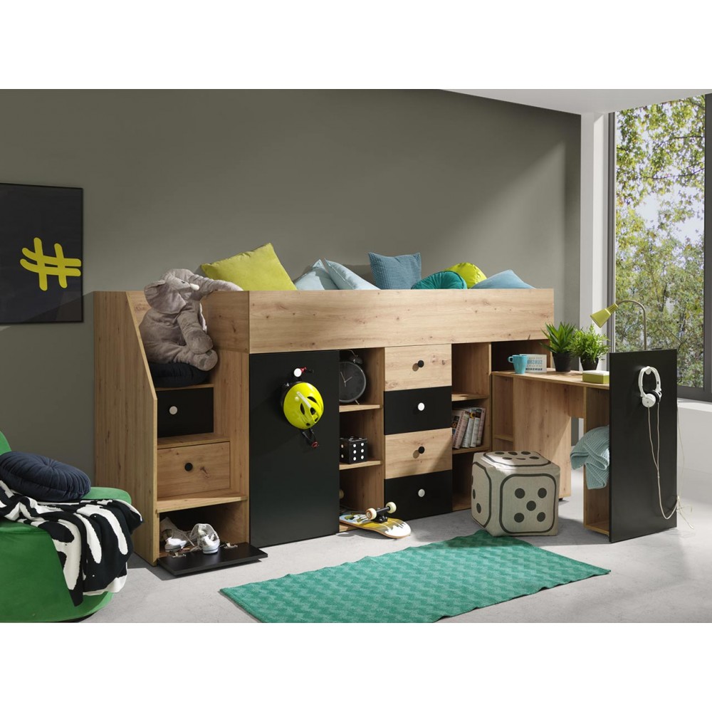 Πολυλειτουργικό κρεβάτι Smart III-Αριστερή-Mauro