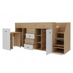 Πολυλειτουργικό κρεβάτι Smart III-Δεξιά-Leuko