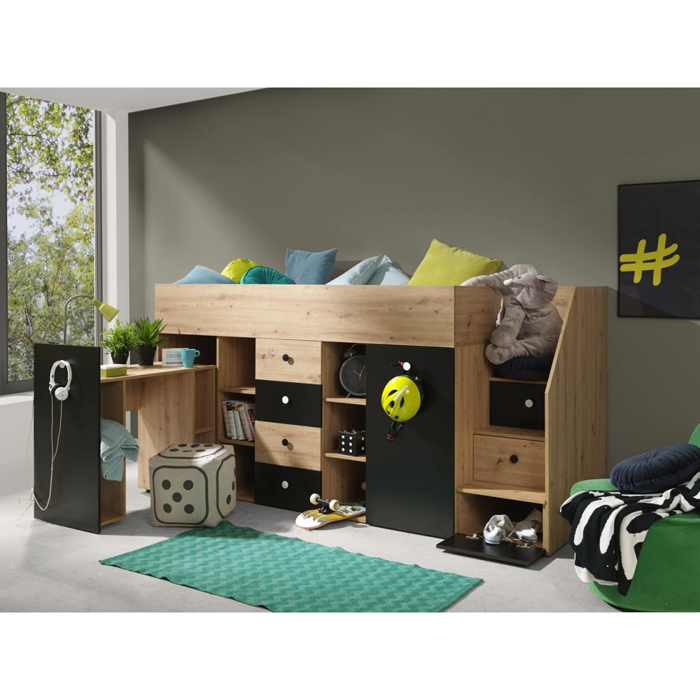 Πολυλειτουργικό κρεβάτι Smart III-Δεξιά-Mauro