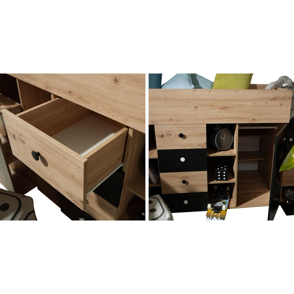 Πολυλειτουργικό κρεβάτι Smart III-Δεξιά-Mauro