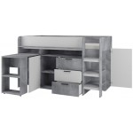 Πολυλειτουργικό κρεβάτι Konkret I-Gkri-Leuko