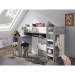 Πολυλειτουργικό κρεβάτι Konkret I-Gkri-Leuko