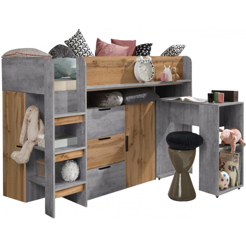 Πολυλειτουργικό κρεβάτι Konkret I-Gkri-Fusiko