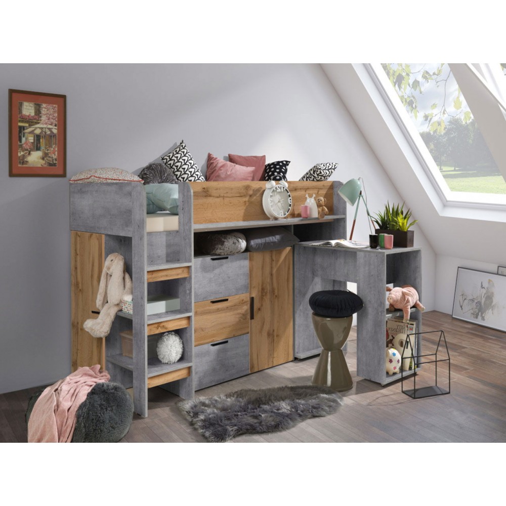 Πολυλειτουργικό κρεβάτι Konkret I-Gkri-Fusiko