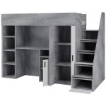 Πολυλειτουργικό κρεβάτι Konkret XIV-Gkri-Leuko