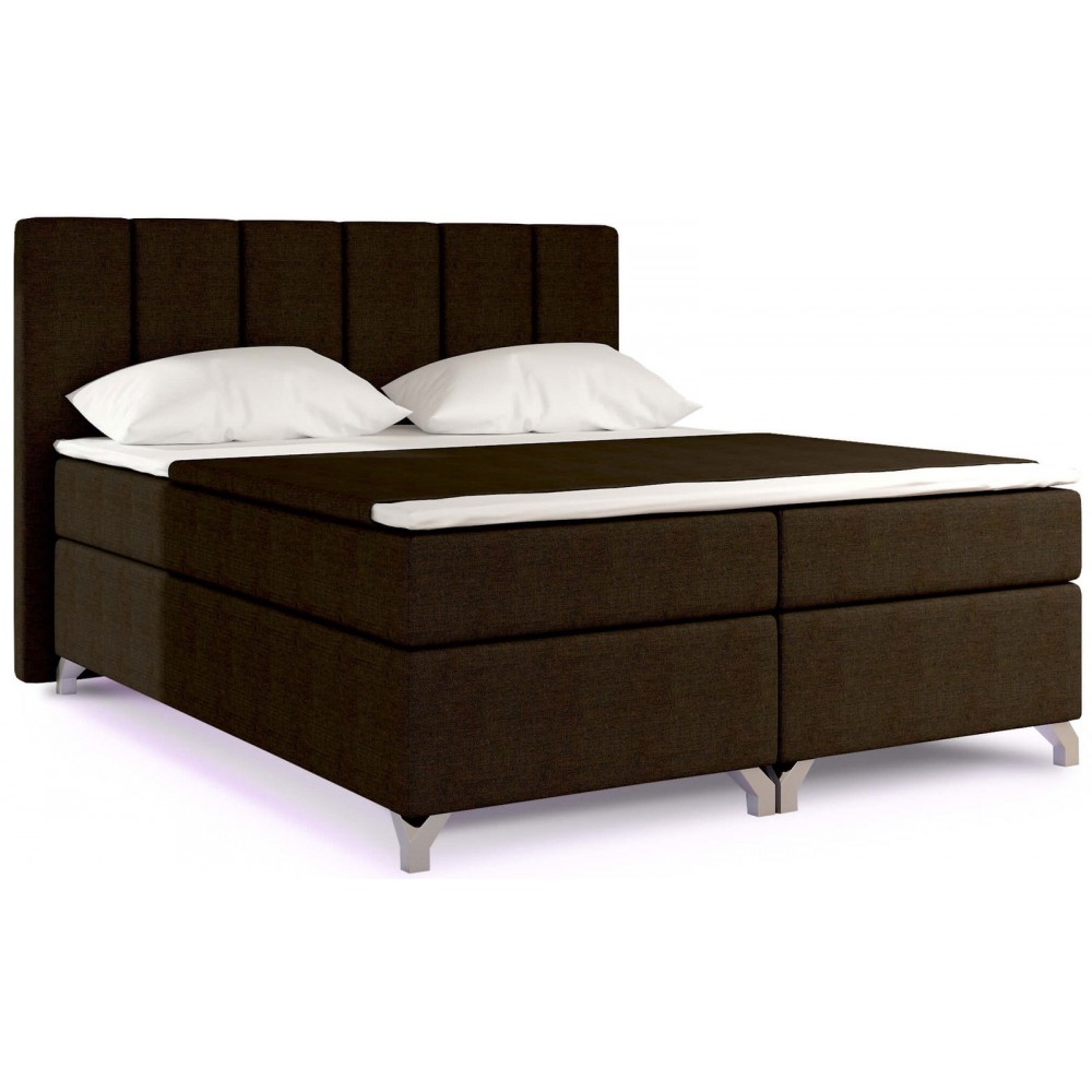 Επενδυμένο κρεβάτι Basel Led-Kafe-180 x 200