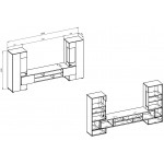 Σύνθετο σαλονιού Bryant-Kafe