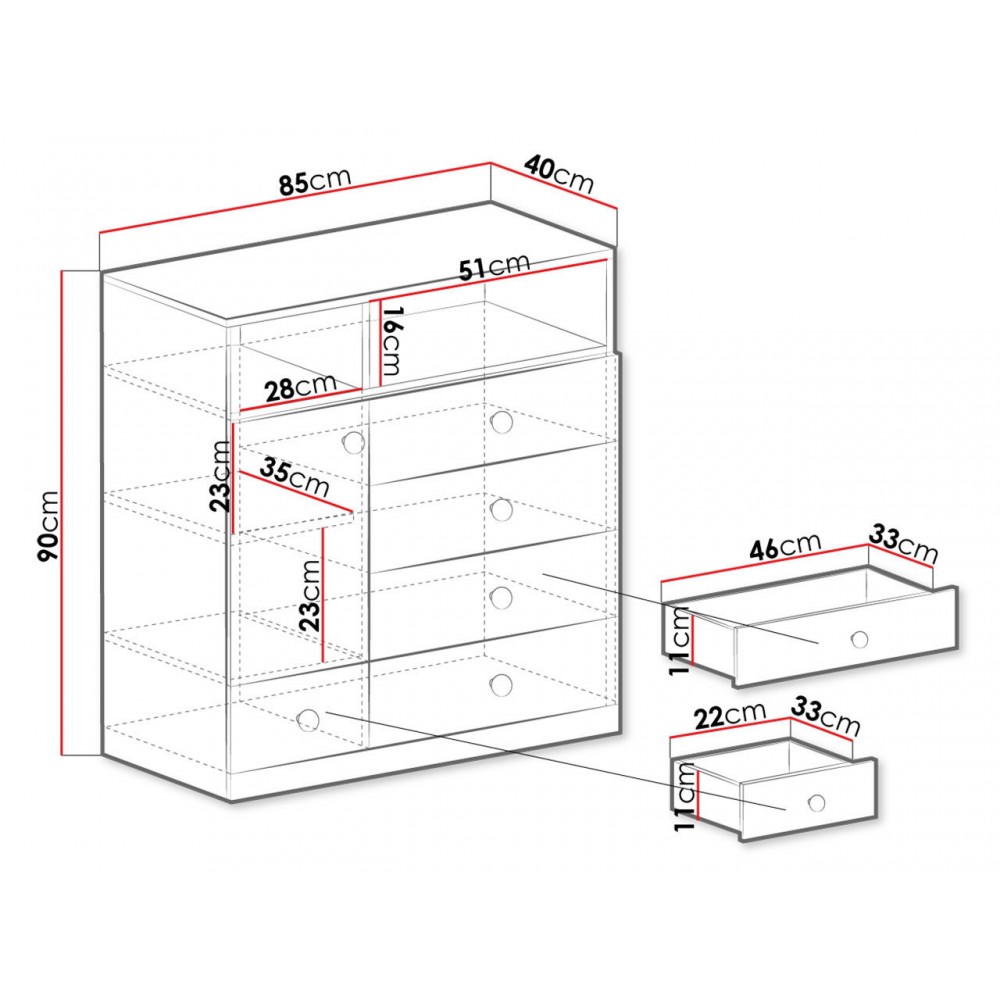 Συρταριέρα Pixel