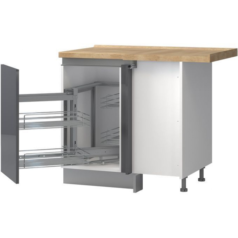 Επιδαπέδιο γωνιακό ντουλάπι Trinity RUG-1KMCL-Anthraki Gualistero