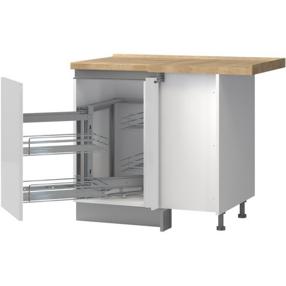 Επιδαπέδιο γωνιακό ντουλάπι Trinity RUG-1KMCL-Leuko Gualistero