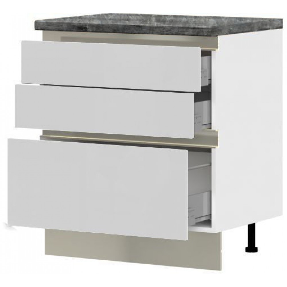 Επιδαπέδιο ντουλάπι Trinity R80-3M BOX-Leuko Gualistero