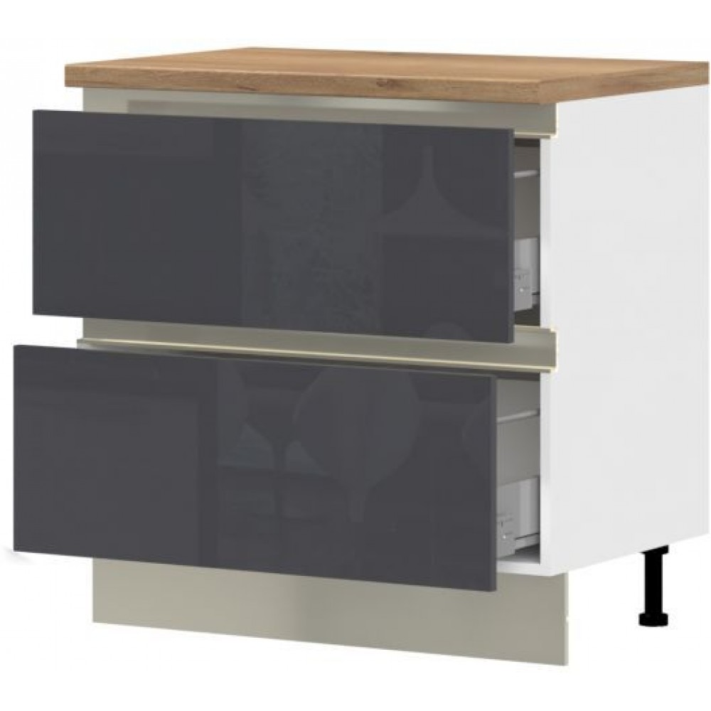 Επιδαπέδιο ντουλάπι Trinity R90-2M BOX-Anthraki Gualistero