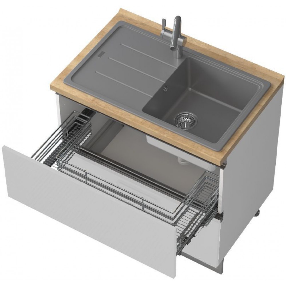 Επιδαπέδιο ντουλάπι νεροχύτη Trinity R90-2MZ-Leuko Gualistero