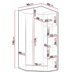 Γωνιακή ντουλάπα Pixel